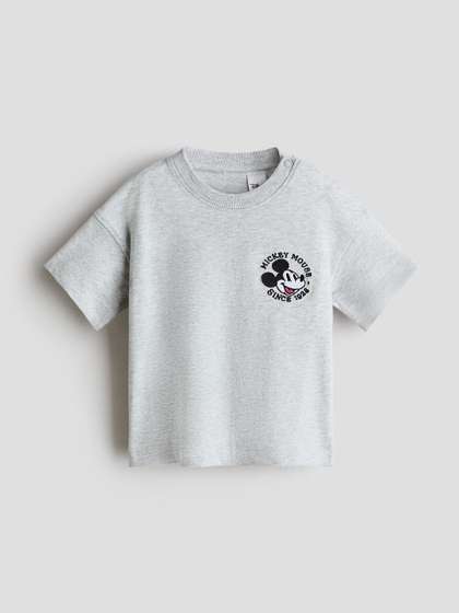H&M Pure Cotton
                    Motif-Detail T-shirt