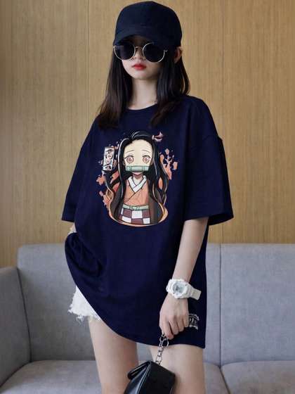 BRIEF CHICKADE Girls
                    Printed Cotton Round Neck Tshirts