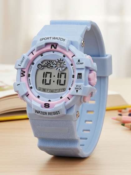 PAPIO Unisex Kids Dial
                    & Straps Digital Stopwatch Watch KD-214 SKY
                    BLUE