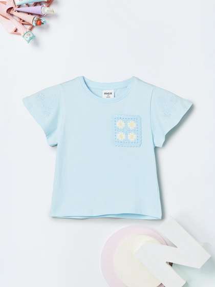 max Floral Embroidered
                      Cotton Top