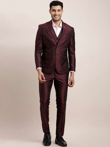 Turtle Tailored-Fit
                        Single-Breasted Three-Piece Suit