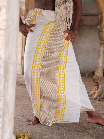 CRYSTAL HEAL Men
                        Cotton Dhotis