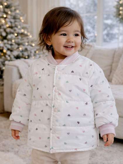 Little Surprise Box
                    Unisex Kids Geometric Lightweight Quilted Jacket