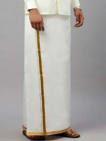 Ramraj Men Cotton
                        Blend Dhoti Dhotis