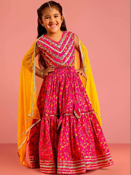 VASTRAMAY Girls
                          Embellished Ready to Wear Lehenga & Blouse
                          With Dupatta