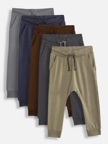 NEXT Boys Pack of 5
                      Solid Joggers