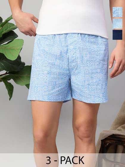 Thomas Scott Men
                        Pack Of 3 Cotton Mid-Rise Boxer