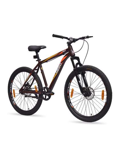 Buy Hero Riot Single Speed 26T Front Suspension Steel Brown Mountain Cycle - Bicycle for Men 32827456 | Myntra