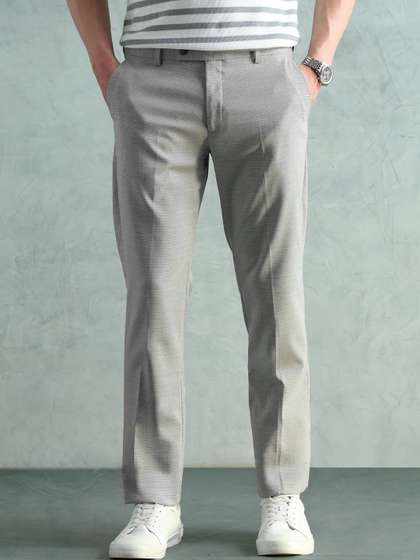 Arrow Men Tapered
                        Fit Trousers