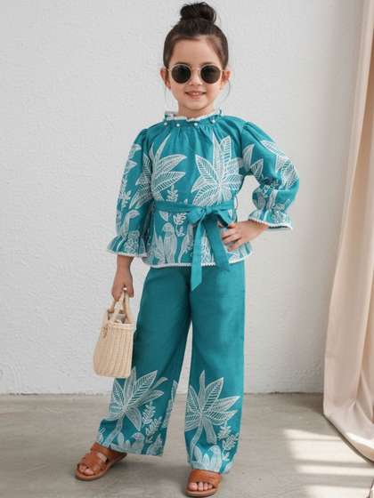 Cutiekins Girls
                        Printed Top with Trousers