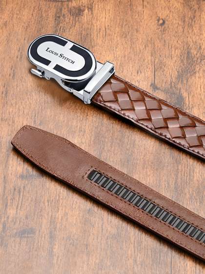 LOUIS STITCH Men
                    Textured Leather Formal Belt