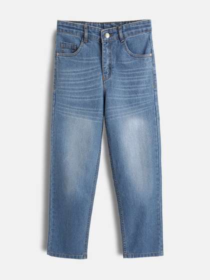 Urbano Juniors Boys
                    Regular Fit Mid-Rise Heavy Fade Stretchable Jeans