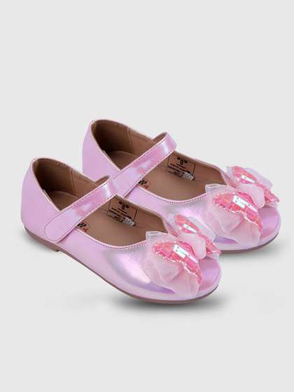 toothless Girls Pink
                        Butterfly Design Soft Sole & Lightweight
                        wear Mary Jane Flats