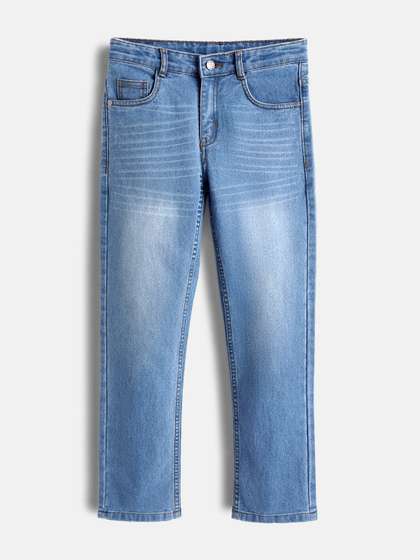 Urbano Juniors Boys
                    Loose Relaxed Fit Mid-Rise Heavy Fade Stretchable
                    Jeans