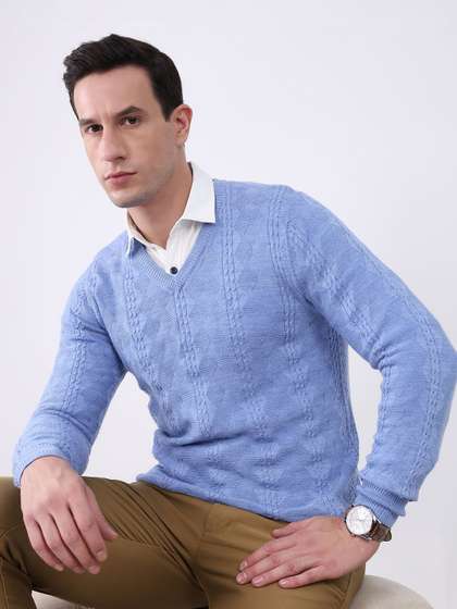 Monte Carlo Men
                        Cable Knit Woollen Pullover