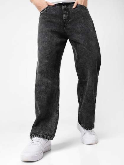 Urbano Fashion Men's
                        Loose Baggy Fit Non-Stretchable Washed Jeans