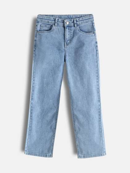 Urbano Juniors Boys
                    Loose Baggy Fit Mid-Rise Heavy Fade Washed Denim
                    Stretchable Jeans