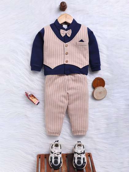 Moms Love Boys Striped
                    Shirt with Trousers