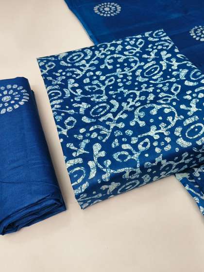 Keshar Printed Pure
                        Cotton Unstitched Dress Material