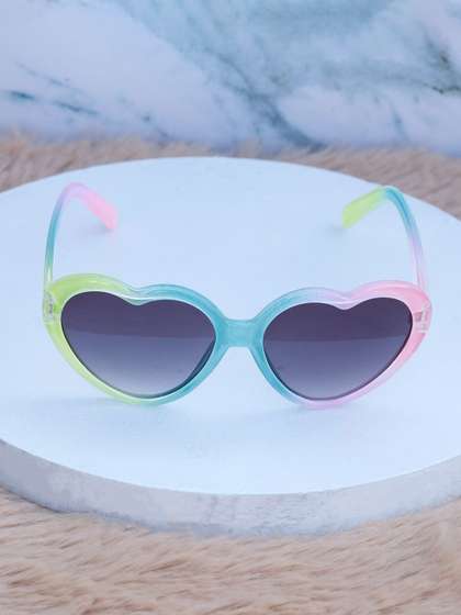 DukieKooky Unisex Kids
                      Blue Lens & Blue Cateye Sunglasses with