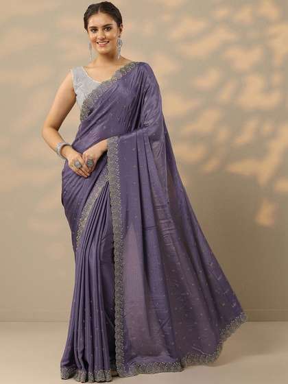 Libas Embellished
                        Embroidered Silk Blend Saree
