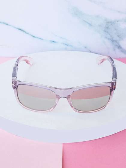 DukieKooky Unisex Kids
                    Grey Lens & Pink Wayfarer Sunglasses with