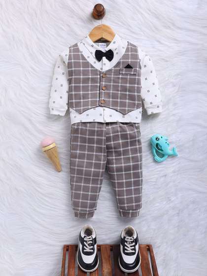 Moms Love Boys Printed
                    Shirt with Trousers