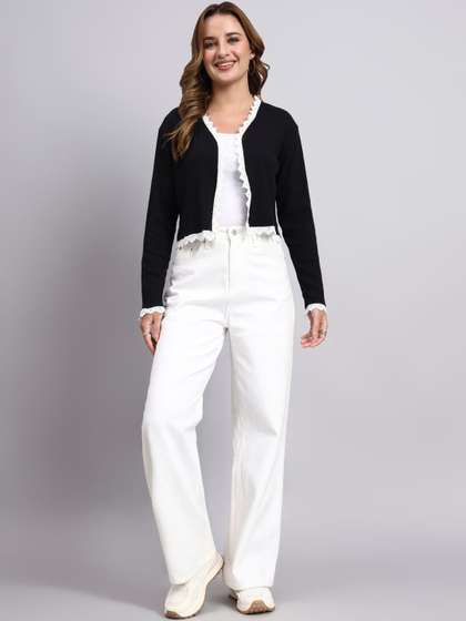 Plus Moonaa Women
                        Embellished Crop Shrug