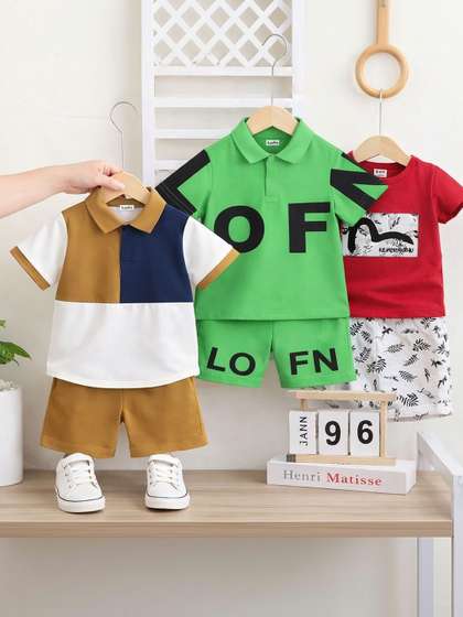 BAESD Unisex Kids
                      Printed T-shirt with Shorts