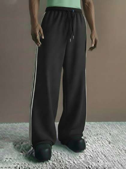 dockstreet Men
                        Relaxed-Fit Mid-Rise Track Pant With Side
                        Striped