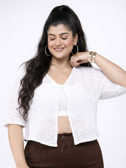 Style Quotient Plus
                        Women Button Shrug