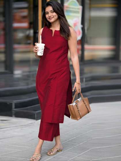 Aaghnya Women
                        Regular Kurta with Palazzos
