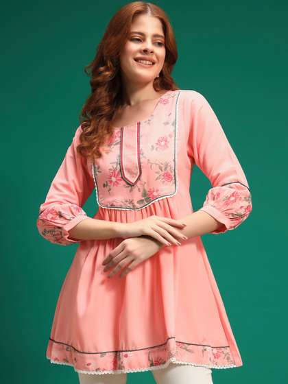 Sangria Printed
                        A-Line Kurtis