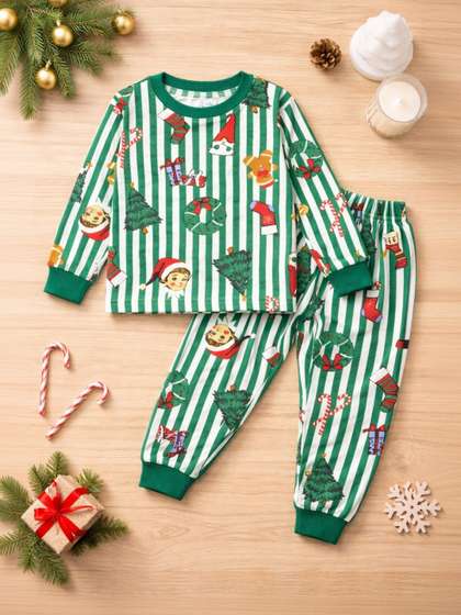 Googo Gaaga Boys Printed
                    T-shirt with Pyjamas