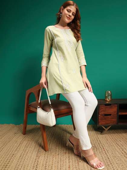 Sangria
                          Embroidered A-Line Kurti