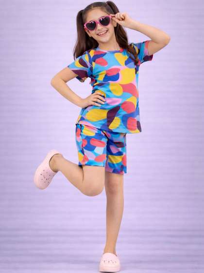 BAESD Girls Printed
                    Nightdress