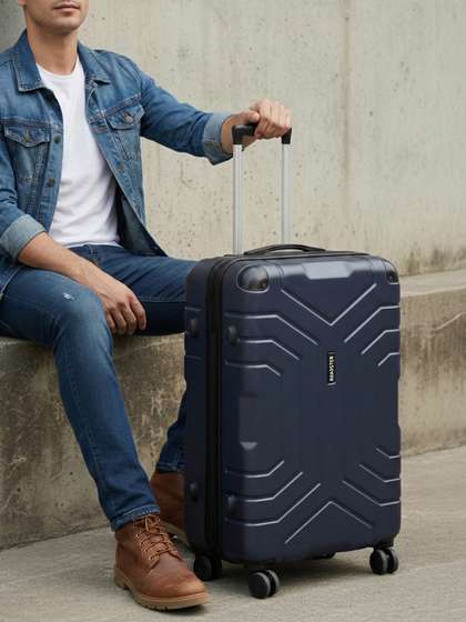 Roadster Textured
                        Hard Large Suitcase Trolley Bag- 101-150L