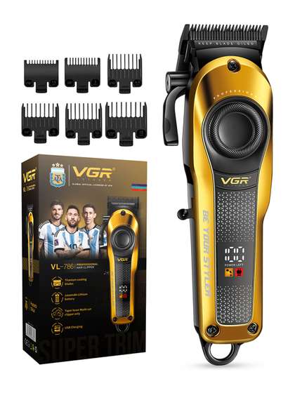 VGR VL-786 Barbers
                    Choice Salon Hair Clipper with 200 Min Runtime &
                    6 Length Settings