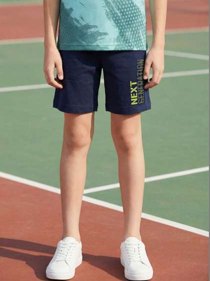 HRX by Hrithik Roshan
                    Boys Typography Printed Outdoor Shorts