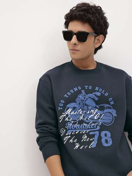 The Roadster Life
                        Co. Graphic Printed Fleece Pullover