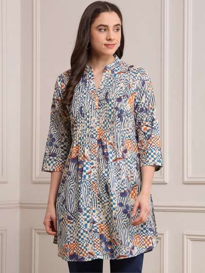 Biba Geometric
                        Printed Pure Cotton Kurti