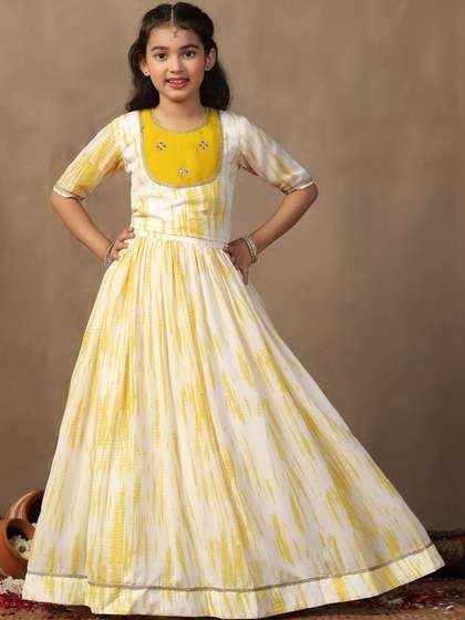 Sangria Embroidered
                    Round Neck Flared Lehenga Choli