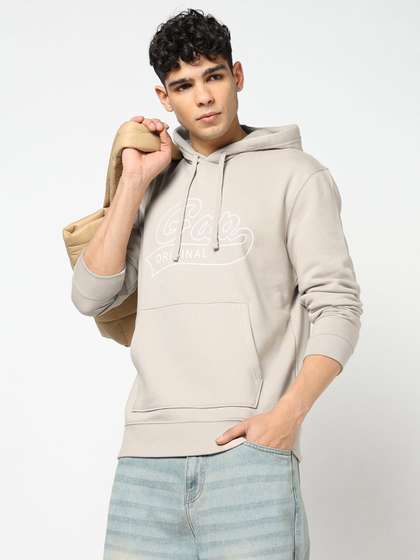 GAP Men Logo Print
                        Hooded Sweatshirt