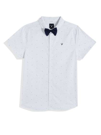 Allen Solly Junior Boys
                    Micro Ditsy Printed Pure Cotton Casual Shirt