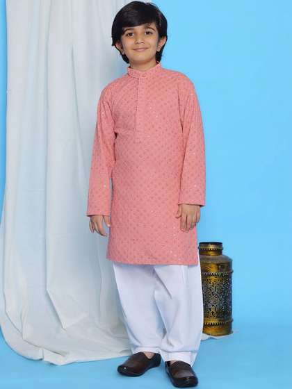 Aj DEZInES Boys Ethnic
                      Motifs Regular Kurta with Patiala
