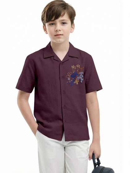 FABFARM Boys Relaxed
                    Casual Shirt