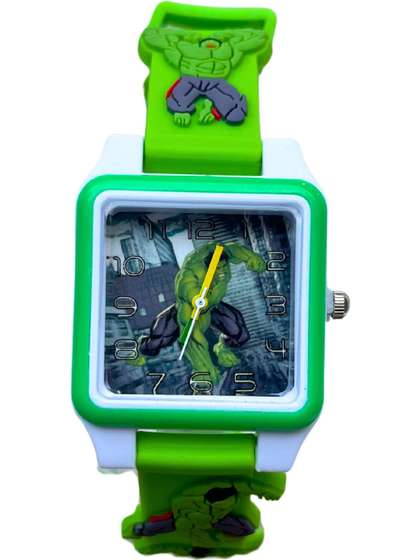 Spiky Boys Printed
                      Dial & Straps Analogue Watch SD02_SQR_Hulk