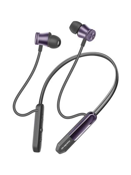 SIGNATIZE Unisex
                        Purple Wireless Bluetooth Neckband Headphones