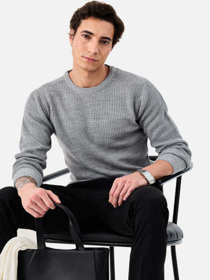 Snitch Men Ribbed
                          Pullover