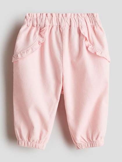 H&M Frill-Trimmed
                    Corduroy Trousers